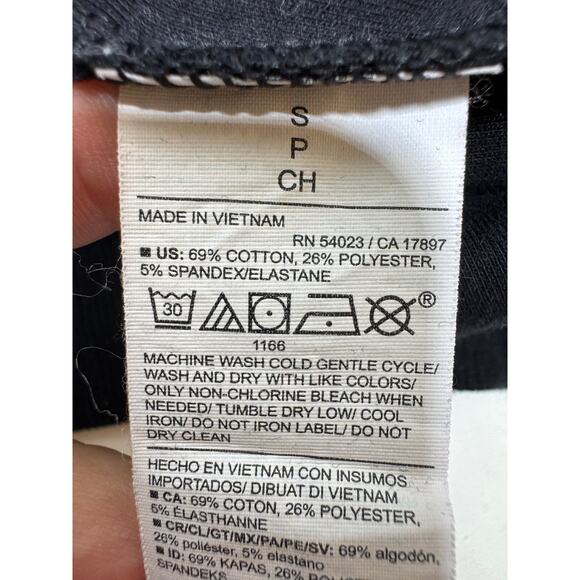 Old Navy Dynamic Fleece Sz Small Black Hoodie Zippered Pockets Youth - Picture 5 of 7